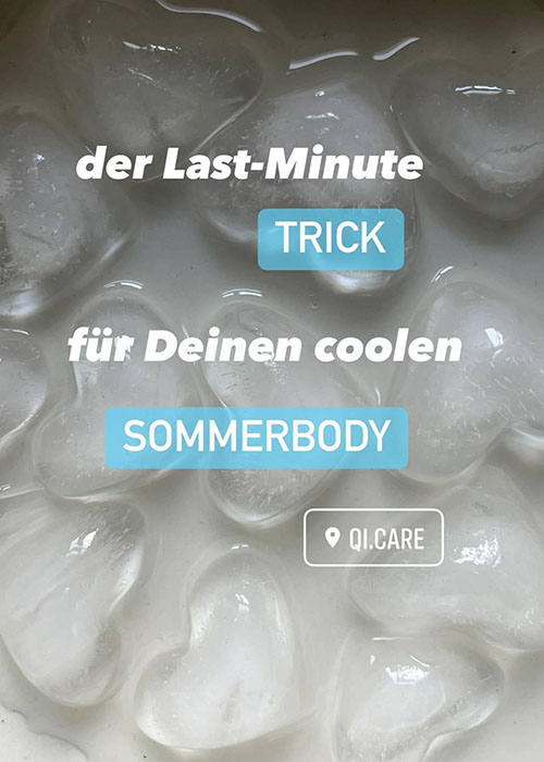 Der last-minute Trick für einen coolen Sommerbody